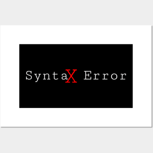 Syntax Error Posters and Art